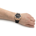 Maurice Lacroix Aikon Venturer Black Dial Black Rubber Strap Watch For Men - AI6058-BRZ0B-330-2