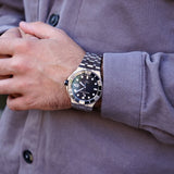  Shop Authentic Maurice Lacroix Aikon Venturer Black Dial Silver Steel Strap Watch for Men - AI6058-SS002-330-1 - Luxxuri
