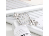  Shop Authentic Emporio Armani Mother of Pearl Dial Silver Steel Strap Watch For Women - AR11112 - Luxxuri
