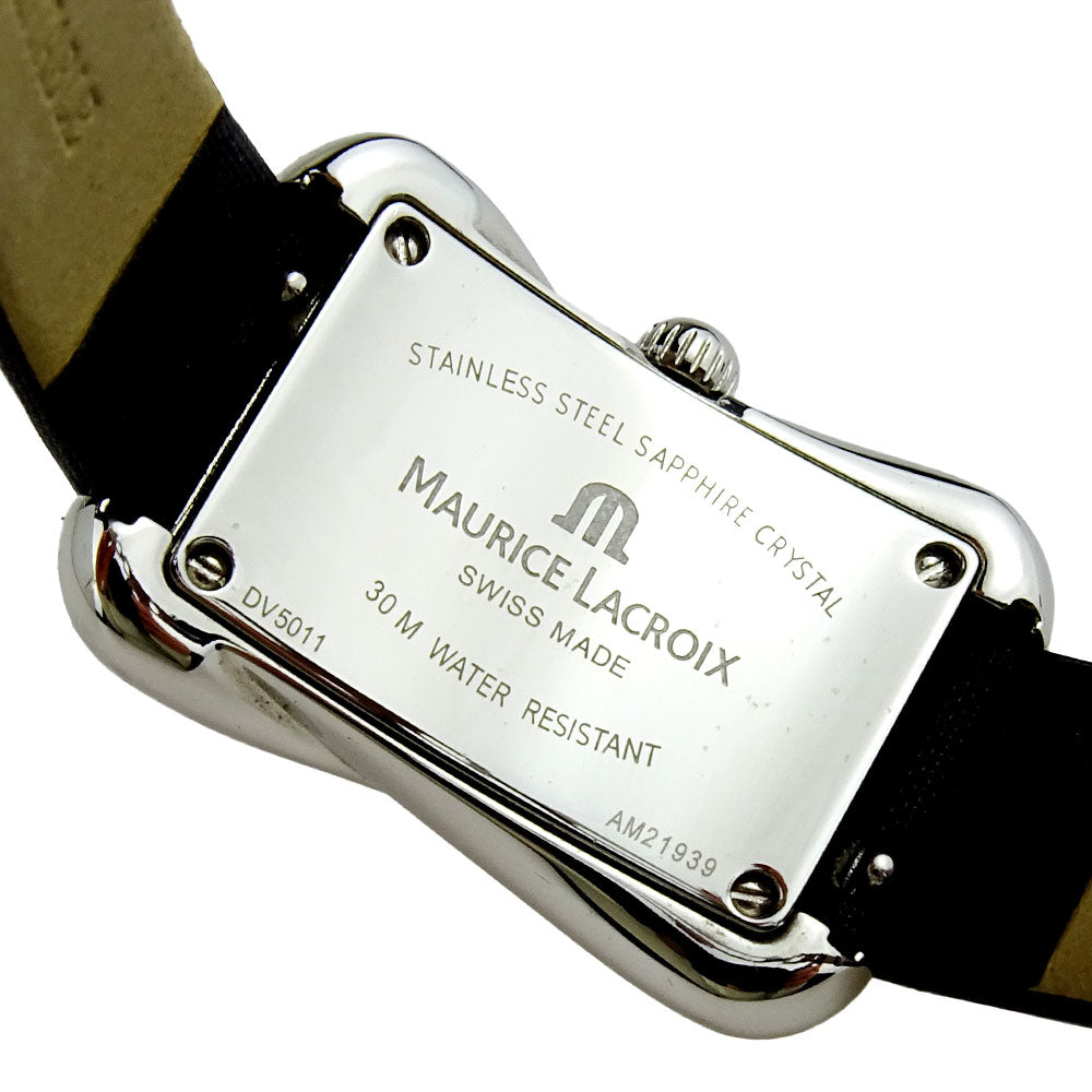  Shop Authentic Maurice Lacroix Divina White Mother of Pearl Dial Black Leather Strap Watch for for Women - DV5011-SD531-120 - Luxxuri