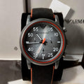  Shop Authentic Emporio Armani Chronograph Quartz Grey Dial Black Leather Strap Watch For Men - AR11174 - Luxxuri