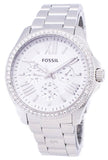  Shop Authentic Fossil Cecile Chronograph Silver Dial Silver Steel Strap Watch for Women - AM4481 - Luxxuri