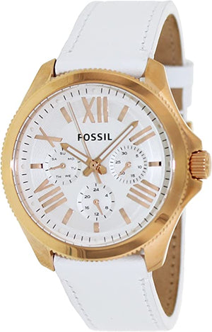  Shop Authentic Fossil Cecile White Dial White Leather Strap Watch for Women - AM4486 - Luxxuri