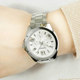  Shop Authentic Fossil Cecile Multifunction Silver Dial Silver Steel Strap Watch for Women - AM4509 - Luxxuri