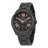  Shop Authentic Fossil Cecile Multi Function Crystals Black Dial Black Steel Strap Watch for Women - AM4522 - Luxxuri