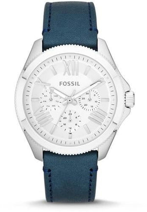  Shop Authentic Fossil Cecile White Dial Blue Leather Strap Watch for Women - AM4531 - Luxxuri