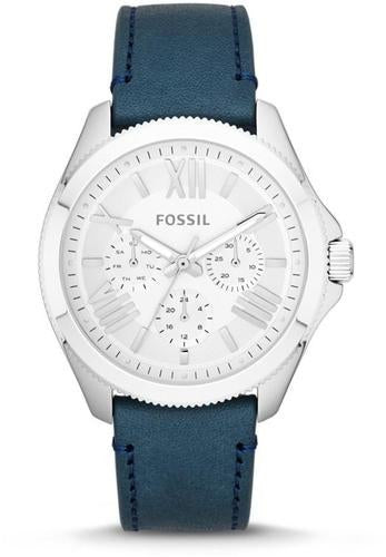  Shop Authentic Fossil Cecile White Dial Blue Leather Strap Watch for Women - AM4531 - Luxxuri