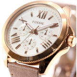  Shop Authentic Fossil Cecile White Dial Beige Leather Strap Watch for Women - AM4532 - Luxxuri