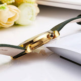  Shop Authentic Emporio Armani Retro Champagne Beige Dial Green Leather Strap Watch For Women - AR1726 - Luxxuri