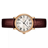  Shop Authentic Tissot Carson Premium Lady Silver Dial Brown Leather Strap Watch For Women - T122.210.36.033.00 - Luxxuri