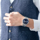  Shop Authentic Citizen Eco Drive Blue Dial Silver Steel Strap Watch For Men - BM7250-56L - Luxxuri