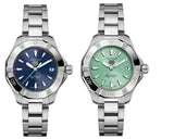  Shop Authentic Tag Heuer Aquaracer Blue Dial Silver Steel Strap Watch for Women - WBD131D.BA0748 - Luxxuri
