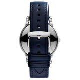 Shop Authentic Emporio Armani Classic Quartz Blue Dial Black Leather Strap Watch For Men - AR1731 - Luxxuri