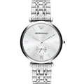  Shop Authentic Emporio Armani Classic Silver Dial Silver Steel Strap Watch For Men - AR1819 - Luxxuri