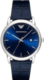  Shop Authentic Emporio Armani Dress Quartz Blue Dial Blue Leather Strap Watch For Men - AR2501 - Luxxuri