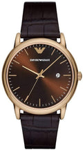  Shop Authentic Emporio Armani Luigi Classic Brown Dial Brown Leather Strap Watch For Men - AR2503 - Luxxuri