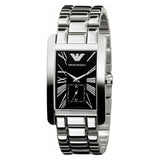  Shop Authentic Emporio Armani Classic Black Dial Silver Stainless Steel Watch For Women - AR0157 - Luxxuri