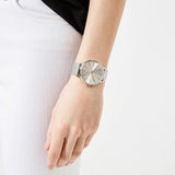  Shop Authentic Armani Exchange Lola Analog Silver Dial Silver Mesh Strap Watch For Women - AX5535 - Luxxuri