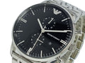  Shop Authentic Emporio Armani Chronograph Black Dial Silver Steel Strap Watch For Men - AR0389 - Luxxuri