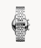  Shop Authentic Emporio Armani Chronograph Black Dial Silver Steel Strap Watch For Men - AR0389 - Luxxuri