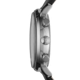  Shop Authentic Emporio Armani Gianni Chronograph Black Dial Black Leather Strap Watch For Men - AR0397 - Luxxuri