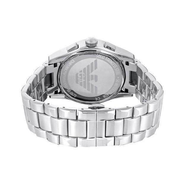  Shop Authentic Emporio Armani Valente Chronograph Black Dial Silver Stainless Steel Watch For Men - AR0673 - Luxxuri