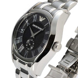  Shop Authentic Emporio Armani Valente Black Dial Silver Steel Strap Watch For Men - AR0680 - Luxxuri
