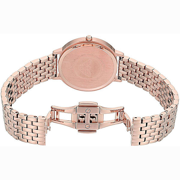  Shop Authentic Emporio Armani Kappa Analog Mother of Pearl Dial Rose Gold Steel Strap Watch For Women - AR11006 - Luxxuri