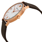  Shop Authentic Emporio Armani Dress Quartz White Dial Brown Leather Strap Watch For Men - AR11011 - Luxxuri