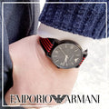  Shop Authentic Emporio Armani Kappa Black Dial Two Tone NATO Strap Watch For Men - AR11015 - Luxxuri