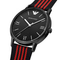  Shop Authentic Emporio Armani Kappa Black Dial Two Tone NATO Strap Watch For Men - AR11015 - Luxxuri