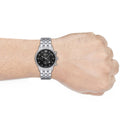  Shop Authentic Emporio Armani Chronograph Black Dial Silver Steel Strap Watch For Men - AR11017 - Luxxuri