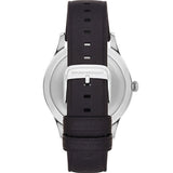  Shop Authentic Emporio Armani Lambda Classic Quartz Black Dial Black Leather Strap Watch For Men - AR11020 - Luxxuri