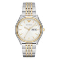  Shop Authentic Emporio Armani Cream Dial Two Tone Steel Strap Watch For Men - AR11034 - Luxxuri