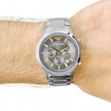 Shop Authentic Emporio Armani Quartz Grey Dial Silver Steel Strap Watch For Men - AR11047 - Luxxuri