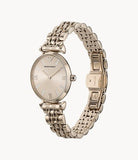  Shop Authentic Emporio Armani T-Bar Gianni Rose Gold Dial Rose Gold Steel Strap Watch For Women - AR11059 - Luxxuri