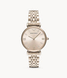  Shop Authentic Emporio Armani T-Bar Gianni Rose Gold Dial Rose Gold Steel Strap Watch For Women - AR11059 - Luxxuri