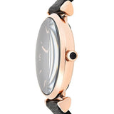  Shop Authentic Emporio Armani Gianni T Bar Black Mother of Pearl Dial Black Leather Strap Watch For Women - AR11060 - Luxxuri