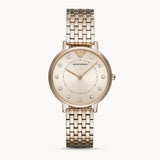 Shop Authentic Emporio Armani Dress Quartz Rose Gold Dial Rose Gold Steel Strap Watch For Women - AR11062 - Luxxuri