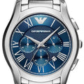  Shop Authentic Emporio Armani Chronograph Quartz Blue Dial Silver Steel Strap Watch For Men - AR11082 - Luxxuri