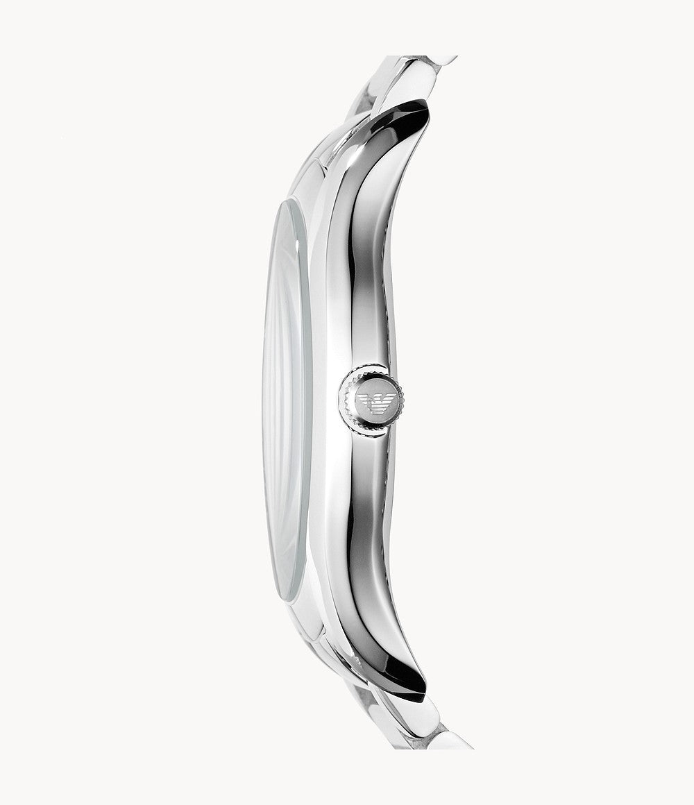  Shop Authentic Emporio Armani Valente Quartz Blue Dial Silver Steel Strap Watch For Men - AR11085 - Luxxuri