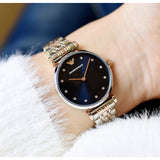  Shop Authentic Emporio Armani Gianni T Bar Crystal Blue Dial Two Tone Steel Strap Watch For Women - AR11092 - Luxxuri