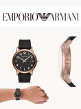  Shop Authentic Emporio Armani Luigi Quartz Black Dial Black Rubber Strap Watch For Men - AR11097 - Luxxuri