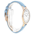  Shop Authentic Emporio Armani Aurora Quartz Mother of Pearl White Dial Blue Leather Strap Watch For Women - AR11109 - Luxxuri