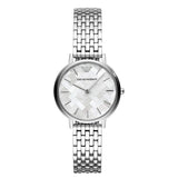  Shop Authentic Emporio Armani Mother of Pearl Dial Silver Steel Strap Watch For Women - AR11112 - Luxxuri
