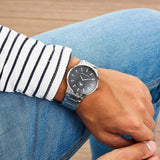  Shop Authentic Emporio Armani Renato Quartz Black Dial Silver Steel Strap  Watch For Men - AR11118 - Luxxuri
