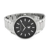  Shop Authentic Emporio Armani Renato Quartz Black Dial Silver Steel Strap  Watch For Men - AR11118 - Luxxuri