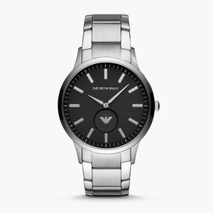  Shop Authentic Emporio Armani Renato Quartz Black Dial Silver Steel Strap  Watch For Men - AR11118 - Luxxuri
