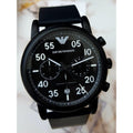  Shop Authentic Emporio Armani Luigi Chronograph Black Dial Black Leather Strap Watch For Men - AR11133 - Luxxuri