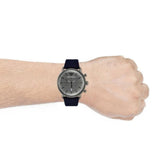  Shop Authentic Emporio Armani Aviator Quartz Grey Dial Blue Fabric Strap Watch For Men - AR11144 - Luxxuri
